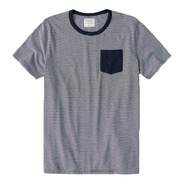Camiseta Abercrombie Masculina  Short-sleeve Bolso Orig. Eua