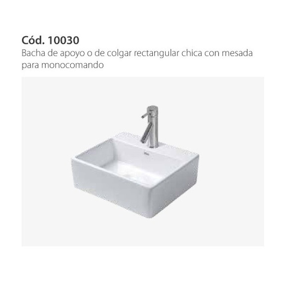 Bacha Chica Ideal 10030 Colgar O Apoyar 330x290x115 * Color Blanco