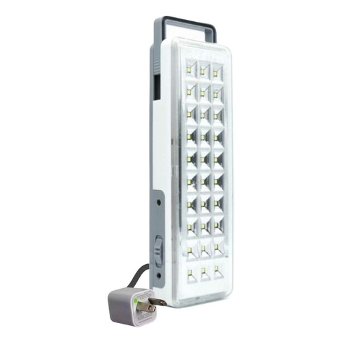 Luz de emergencia Flinker Luz Emergencia 30 Leds LED con batería recargable 220V blanca