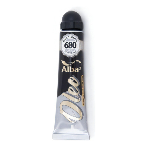 Oleos Alba X18 Ml Profesional Grupo 1 - 17 Colores Color del óleo 680 NEGRO MARFIL