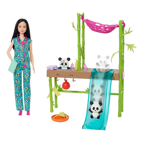 Barbie Profesiones Set De Juego Cuidadora De Pandas