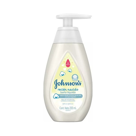 Baño Liquido Recien Nacido Johnson*s Baby 200ml