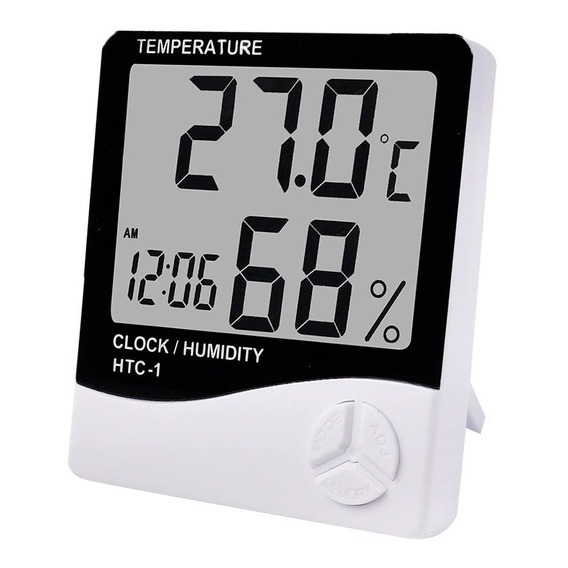 Reloj Termohigrometro Digital Sensor Temperatura Y Humedad