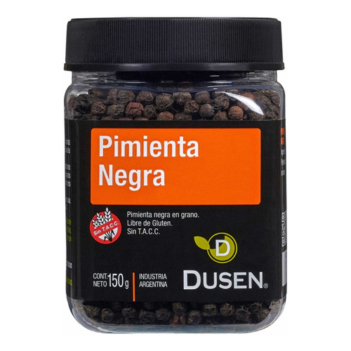 Pimienta Negra En Grano - Sin Tacc - Pote De 150gr