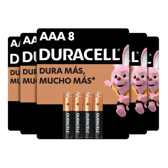 Pack 40 Pilas Alcalinas Duracell Blíster Aaa