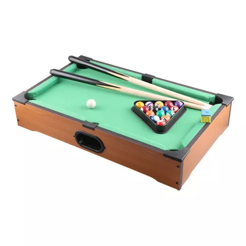 Mesa Mesinha De Sinuca Bilhar Infantil Snooker Portátil Mini Completa Jogo  Madeira Crianças Brinquedo : : Casa