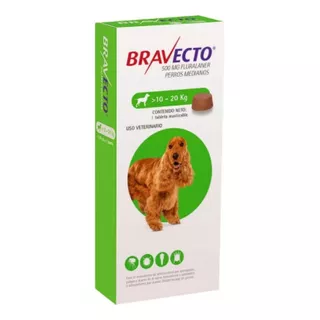 Antipulgas Y Antigarrapatas Bravecto De 10 A 20 Kg