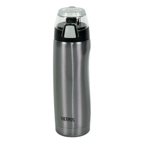 Botella Térmica Deportiva Doble Capa Acero Inox Thermos Color Gris Oscuro