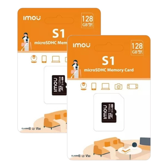 Tarjeta Memoria Microsd Imou Video Vigilancia 128gb X2