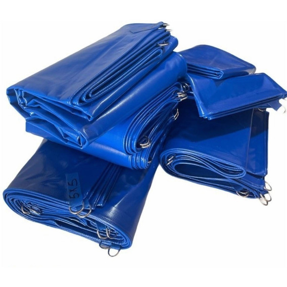 Lona Impermeable Para Agua Azul 5x5 M Reforzada Con Argollas