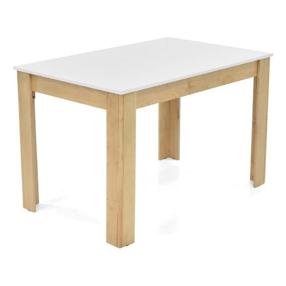 Mesa De Comedor Voru 4p Blanco Natural