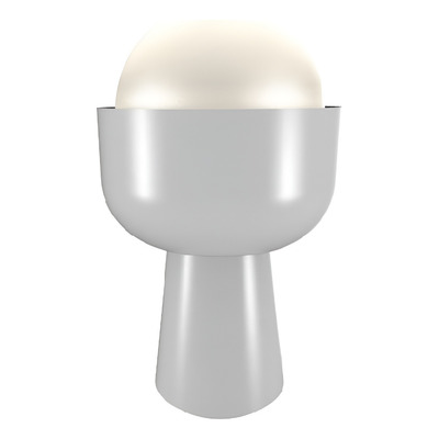 Velador Trophy Acero/vidrio Opal Blanco 1xe27