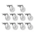 Casters 10pcs White Pp Universal Wheels Replacement