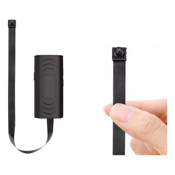 Mini Camara Espia Wifi Flexor P2p Fullhd Video Audio En Vivo Color Negro