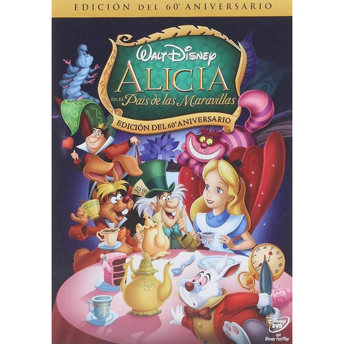 Alicia En Pais De Las Maravillas Disney Pelicula Dvd