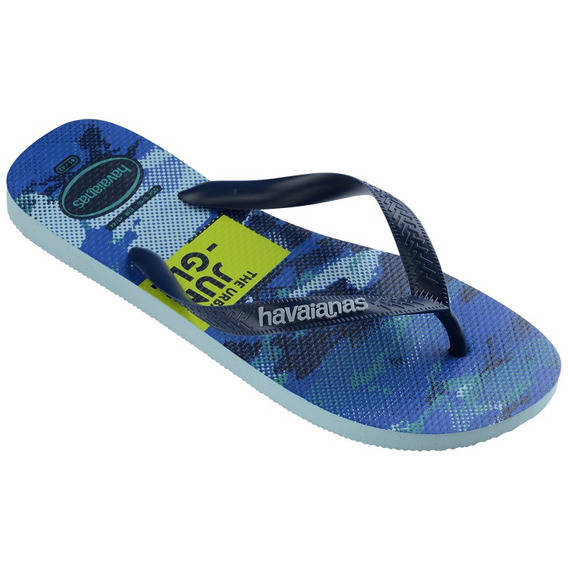 Ojotas Havaianas Top Camu Color Azul Para Hombre