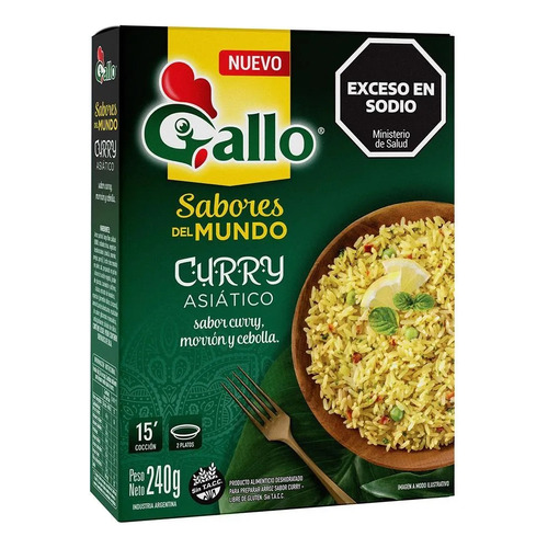 ! Arroz Gallo Preparado Curry Asiatico 15 Min Sin Tacc