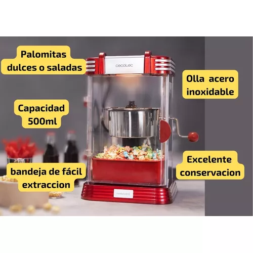 Máquina de palomitas Cecotec Fun&Taste P'Corn Classic roja 300W