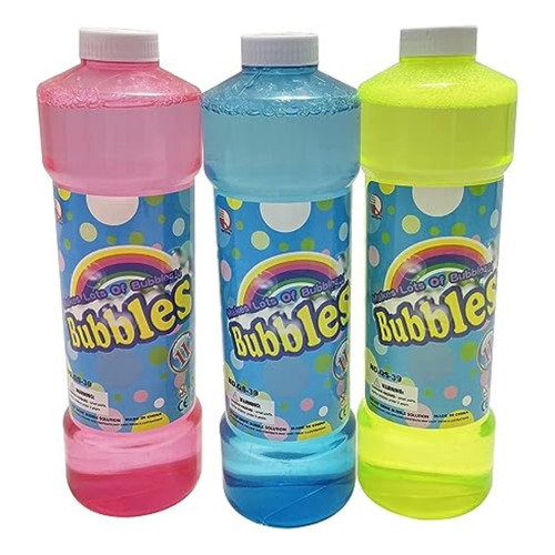 Líquido Para Burbujas 1 Litro Para Niños - Wanna Bubbles Color Multicolor