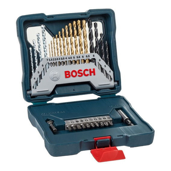 Kit De Brocas Y Puntas De Titanio Bosch X-line 30 Unidades