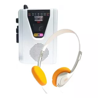 Walkman Cassete Player C/ Radio Fm - Am  Função Gravação Rec