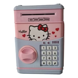 Alcancía Electrónica Hello Kitty Caja Fuerte Con Clave 