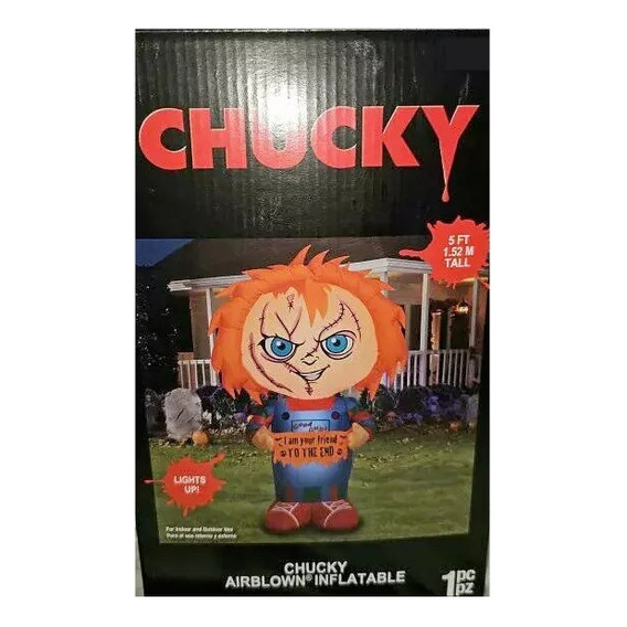 Inflable Chucky Halloween 1.52cm Original Envio Gratis