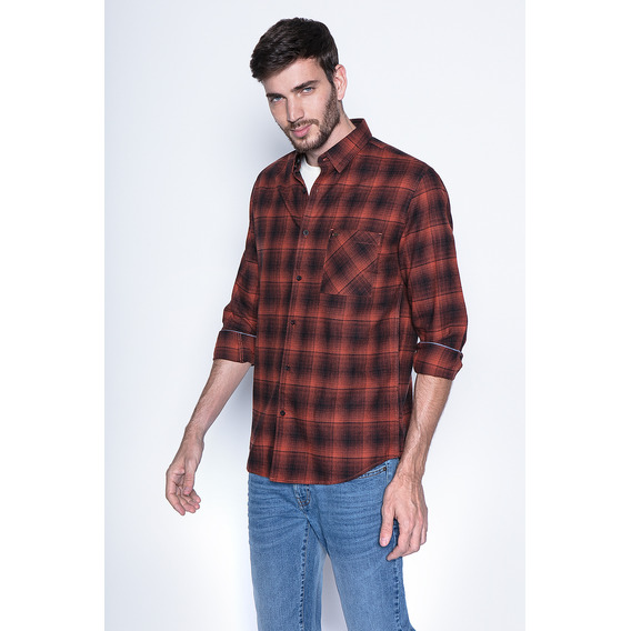 Camisa Check Orlando Fj Marrón Fw2024 Ferouch