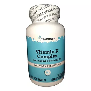 Vitamina K2 Mk7 200 Mcg 180 Softgel Importada Estados Unidos