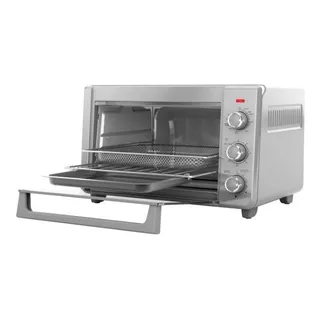 Horno Tostador Y Freidor Aire Black + Decker Inox Cap 21.8 L Color Plateado