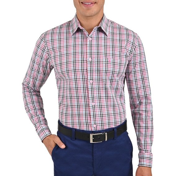 Camisa Yale Casual Modern Fit Cuadros Multicolor