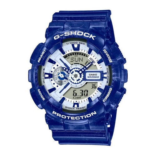 Reloj Casio G-shock Ga110bwp-2a Original Para Hombre Color de la correa Azul Color del bisel Azul Color del fondo Celeste