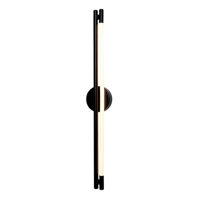 Aplique Manguera Led Moderno Negro L4518 17w Mks