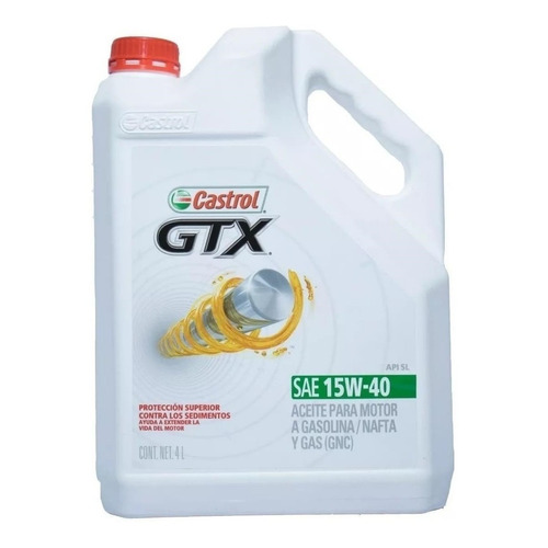 Aceite Castrol Mineral Gtx 15w-40 4 Lts