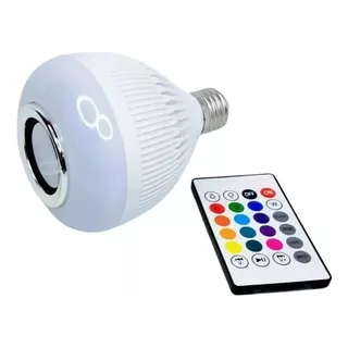 Lampada Musical Bluetooth Android E Ios Som Potente Cor Da Luz Rgb 110v/220v