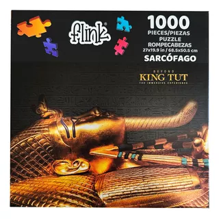 Rompecabezas King Tut Sarcofago 1000 Piezas Flink Metalizado