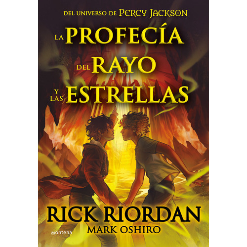 LA PROFECIA DEL RAYO Y LAS ESTRELLAS, de Rick Riordan. Serie Aventuras Nico De Ángelo, vol. 1.0. Editorial Montena, tapa dura, edición 1.0 en español, 2023
