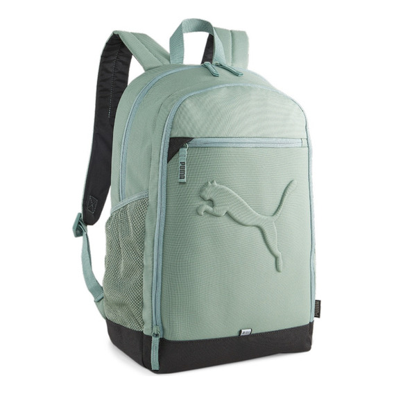 Mochila Backpack Puma Zumbido Logo Estampado Unisex Color Verde Diseño de la tela Liso