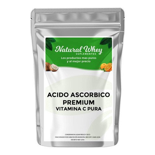 Suplemento en polvo Natural Whey Suplementos  Premium Vitamina C en sachet de 100g