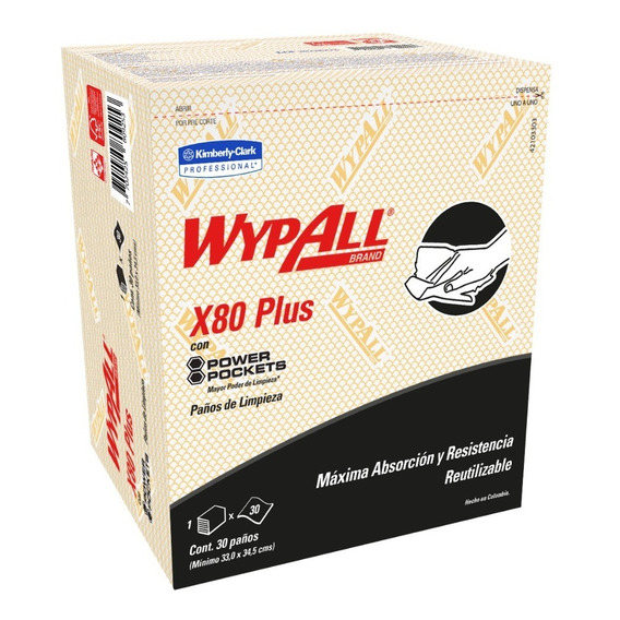 Wypall X80 Color Kimberly Clark Axares Paños De Limpieza