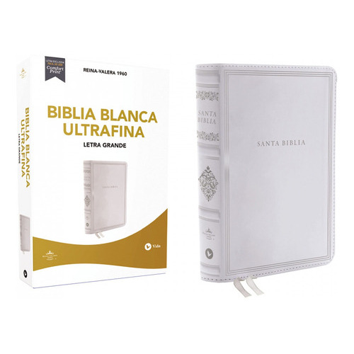 Biblia Rvr1960 Blanca Ultrafina 10pt Boda, Bautizo