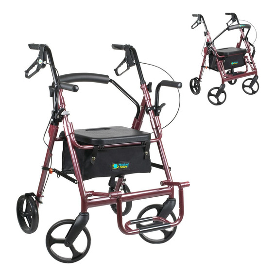 Andadera Rollator Convertible A Silla De Ruedas Drive Medica