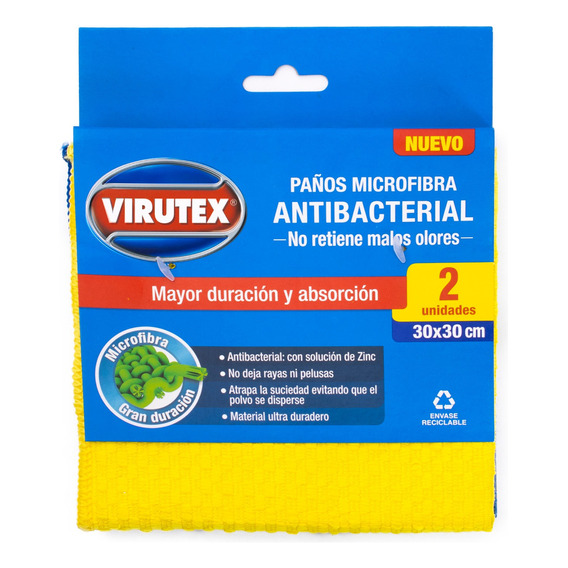 Paño Microfibra Antibac X2 Virutex