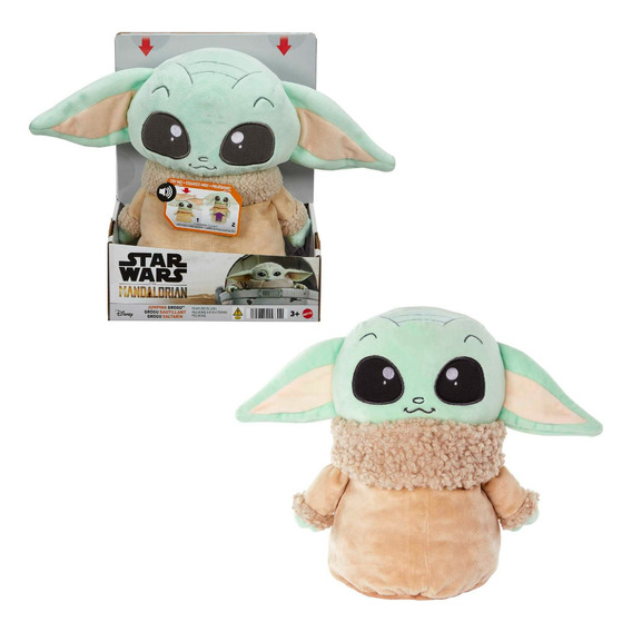 Star Wars Peluche Grogu Saltarín Con Sonidos