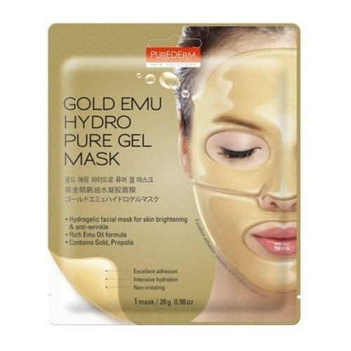 Purederm  Gold Hydrogel Mask Mascara Hidrogel Oro Pure Gel