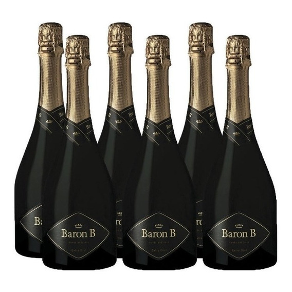 Champagne Baron B Extra Brut 750ml Pack Caja X6 Zetta Bebida