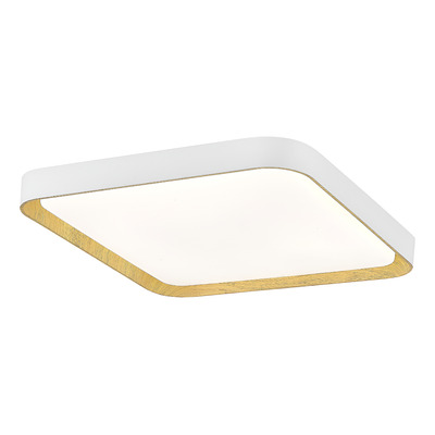 Plafon Cuadrado Led Galactic Blanco Madera 45w Cct Lk Blanco/madera