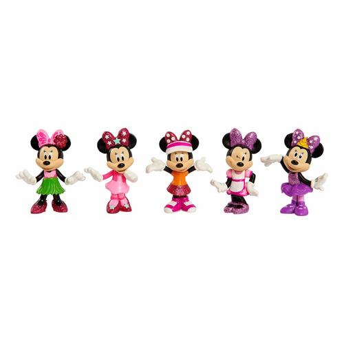 Disney Junior Minnie Mouse - Juego De Figuras 5 Piezas 8 Cm