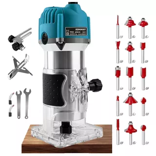 Enrutador Madera 800w Router Carpinteria 15 Brocas 30000 Rpm