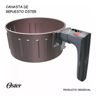 Canasta De Repuesto Bioceramic Con Mango Para Freidora Aire Color Cafe